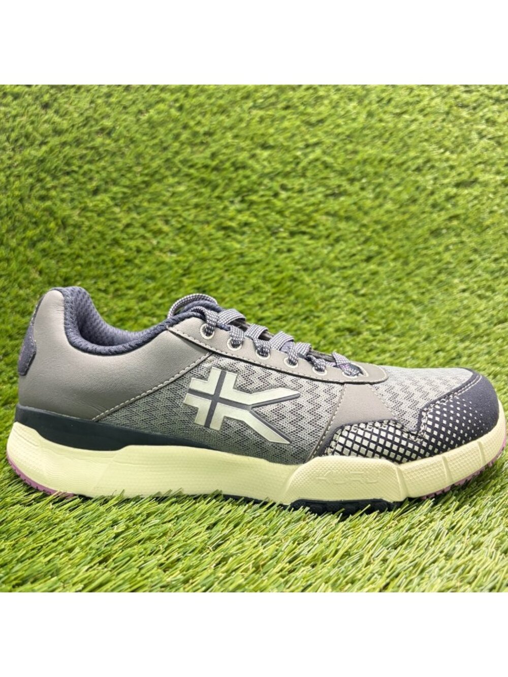 Kuru Quantum Womens Size 8.5D Gray Purple White Athletic Running Shoes Sneakers